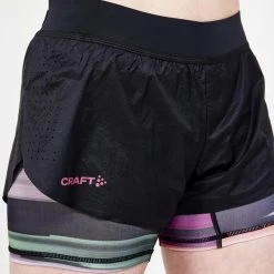 Craft Sportswear NA WOMEN'S CTM DISTANCE 2IN1 RUNNING SHORTS