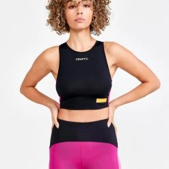 Craft Sportswear NA WOMEN'S PRO HYPERVENT RUNNING CROPPED TOP 21 Craft Sportswear NA WOMEN'S PRO HYPERVENT RUNNING CROPPED TOP