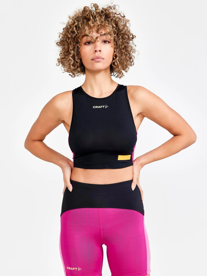 Craft Sportswear NA WOMEN'S PRO HYPERVENT RUNNING CROPPED TOP 9 Craft Sportswear NA WOMEN'S PRO HYPERVENT RUNNING CROPPED TOP