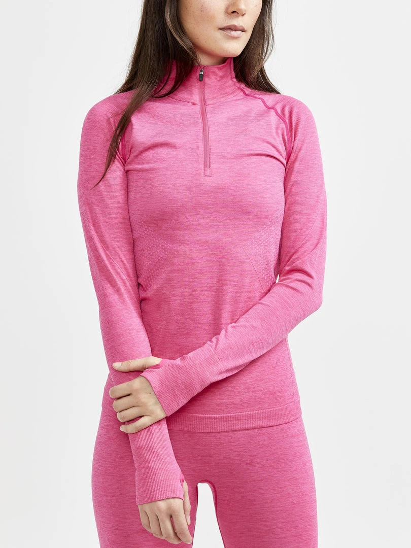 Craft Sportswear NA WOMEN'S CORE DRY ACTIVE COMFORT ZIP BASELAYER 7 Craft Sportswear NA WOMEN'S CORE DRY ACTIVE COMFORT ZIP BASELAYER