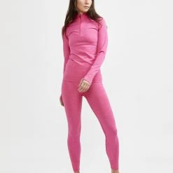 Craft Sportswear NA WOMEN'S CORE DRY ACTIVE COMFORT ZIP BASELAYER 24 Craft Sportswear NA WOMEN'S CORE DRY ACTIVE COMFORT ZIP BASELAYER