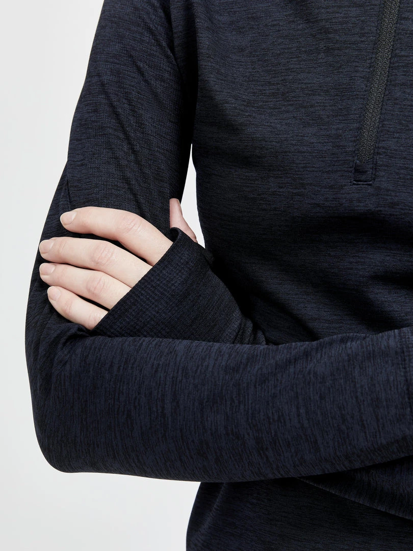 Craft Sportswear NA WOMEN'S CORE DRY ACTIVE COMFORT ZIP BASELAYER 6 Craft Sportswear NA WOMEN'S CORE DRY ACTIVE COMFORT ZIP BASELAYER