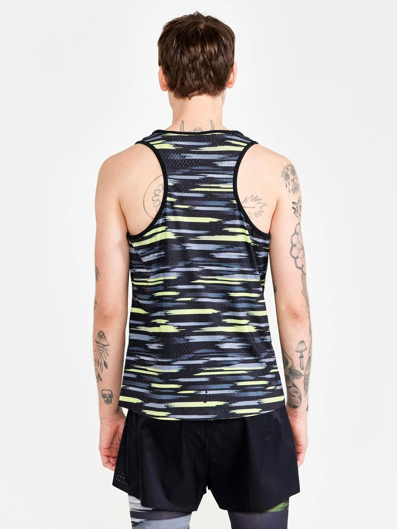 Craft Sportswear NA MEN'S CTM DISTANCE WARP MESH RUNNING SINGLET 4 Craft Sportswear NA MEN'S CTM DISTANCE WARP MESH RUNNING SINGLET
